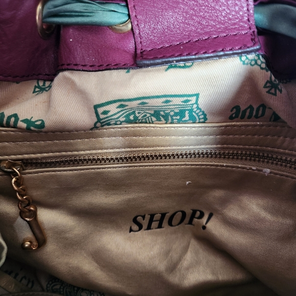 Vintage Juicy Couture Green and Purple Velour Daydreamer Bag HTF - Picture 9 of 16